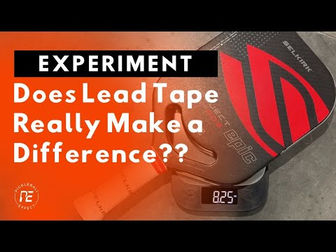 Pickleball Lead Tape Experiment - How Much Power Does Adding Lead Tape Give You?