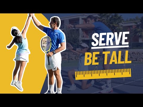 You have to be TALL on your serve!!