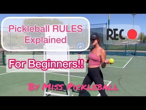 PICKLEBALL RULES EXPLAINED. For beginners!!!