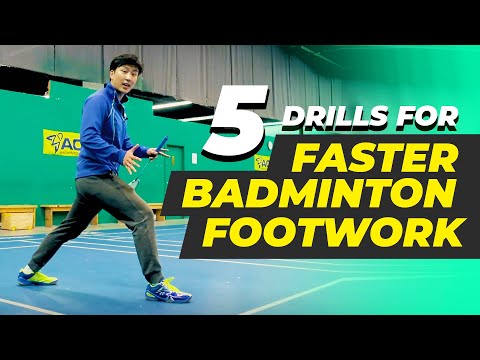 5 Drills to INSTANTLY have FASTER BADMINTON FOOTWORK