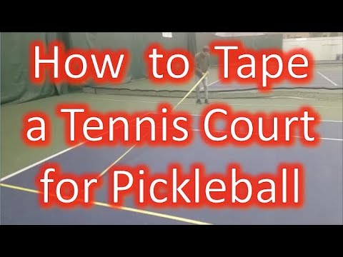 How to Tape a Tennis Court for Pickleball