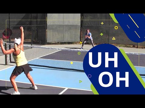 Pickleball Drills//Defending the Overhead Smash