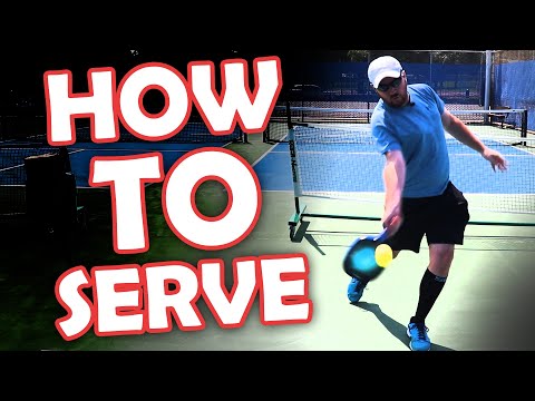 How to serve in pickleball - basic to advanced technique!