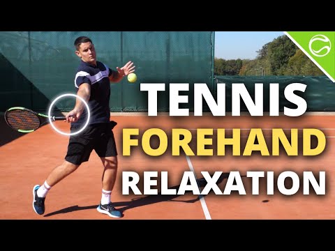 Tennis Forehand Tip - ONE Simple TRICK To Stay Loose &amp; Relaxed