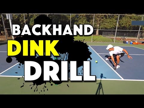 Pickleball Dink Drill | Backhand Dink