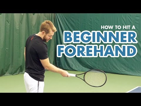 How to Hit a Beginner Forehand - Tennis Lesson