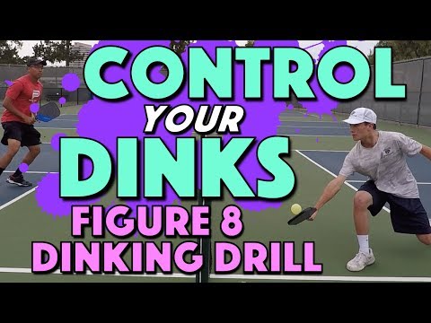 How To Increase Your Dink Control &amp; Consistency | Figure 8 Pickleball Dinking Drill