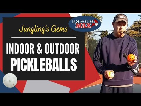 Indoor and Outdoor Pickleballs