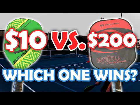 $10 vs $200 pickleball paddle - which one wins?!