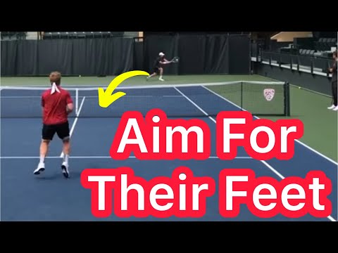 How To Aim For Your Opponent’s Feet (Tennis Singles Strategy Explained)